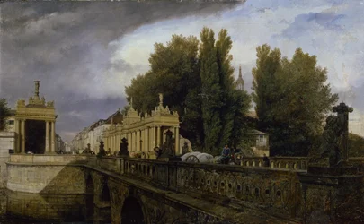 Konigsbrucke på Konigsstrasse, Berlin, 1835